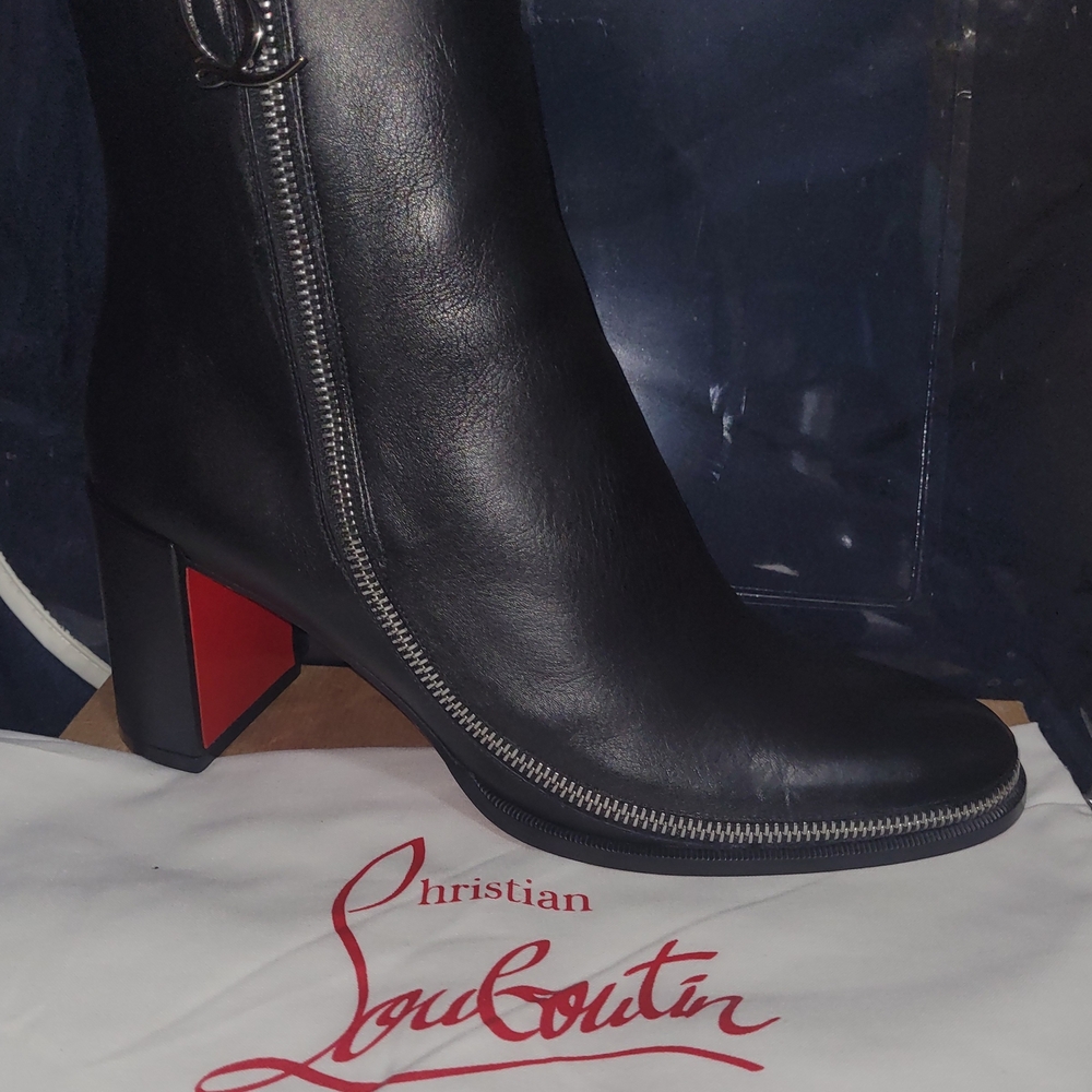 Christian Louboutin Black Ankle Boots